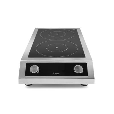 Indukční vařič model 7000, HENDI, Profi Line, 400V/7000W, 405x700x(H)145mm | 239346